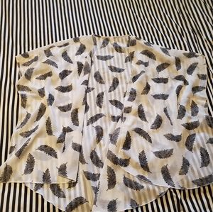 Sheer Feather Patterned Top